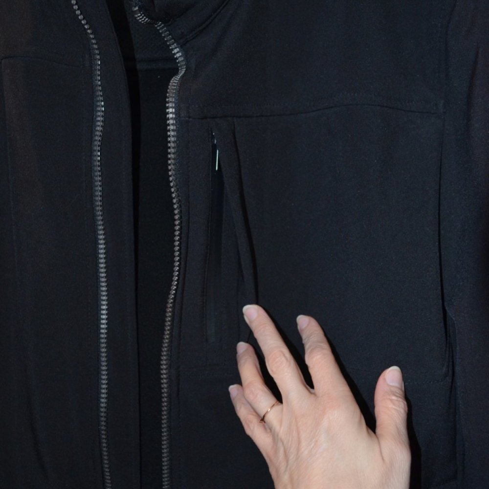 Calvin Klein Water Resistant Breathable 4 Way Stretch Coat Black Men L - Picture 4 of 6